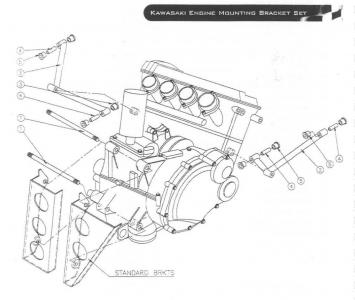 Prosport Kawasaki engine mount