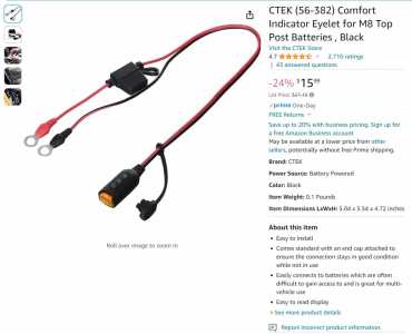 CTEK charge cable
