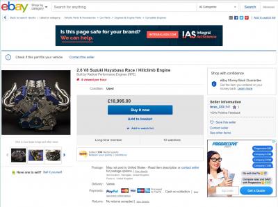 V8 Hayabusa for sale